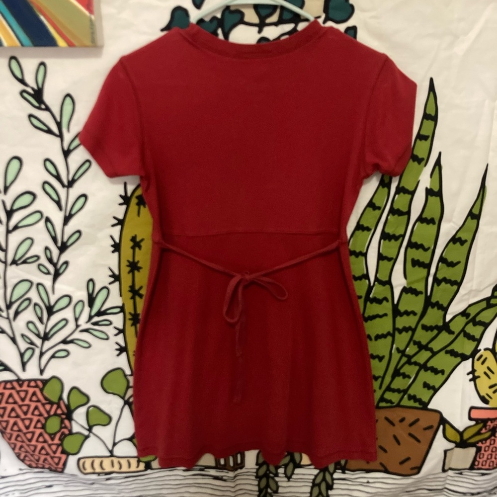 Ann Taylor Loft Red 100% Cotton dress - Picture 2 of 7
